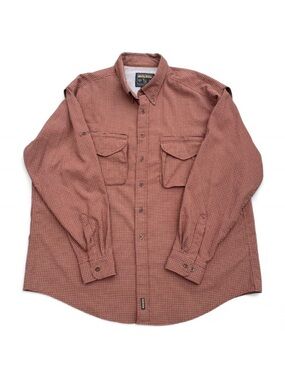 Woolrich 2XL Men's Rust Button-Down Flannel Shirt